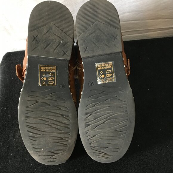 Qupid Lace up Strappy Boots - Picture 5 of 5